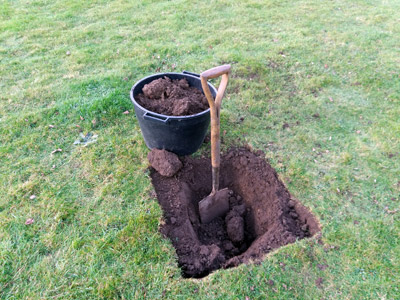 removing the turf